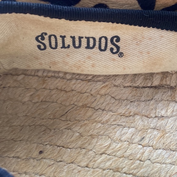 Soludos Original Leopard Espadrille Flat Shoes Size 9 - Picture 9 of 10